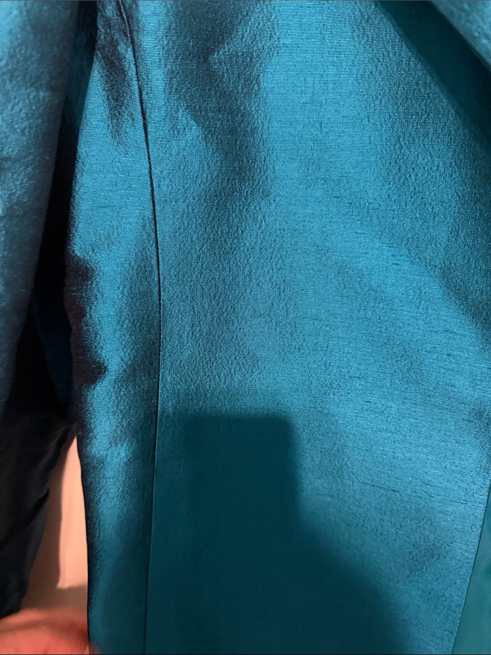 Vintage Women’s Teal Satin Longline Blazer by Linda Allard Ellen Tracy Size 14 - Picture 6 of 6